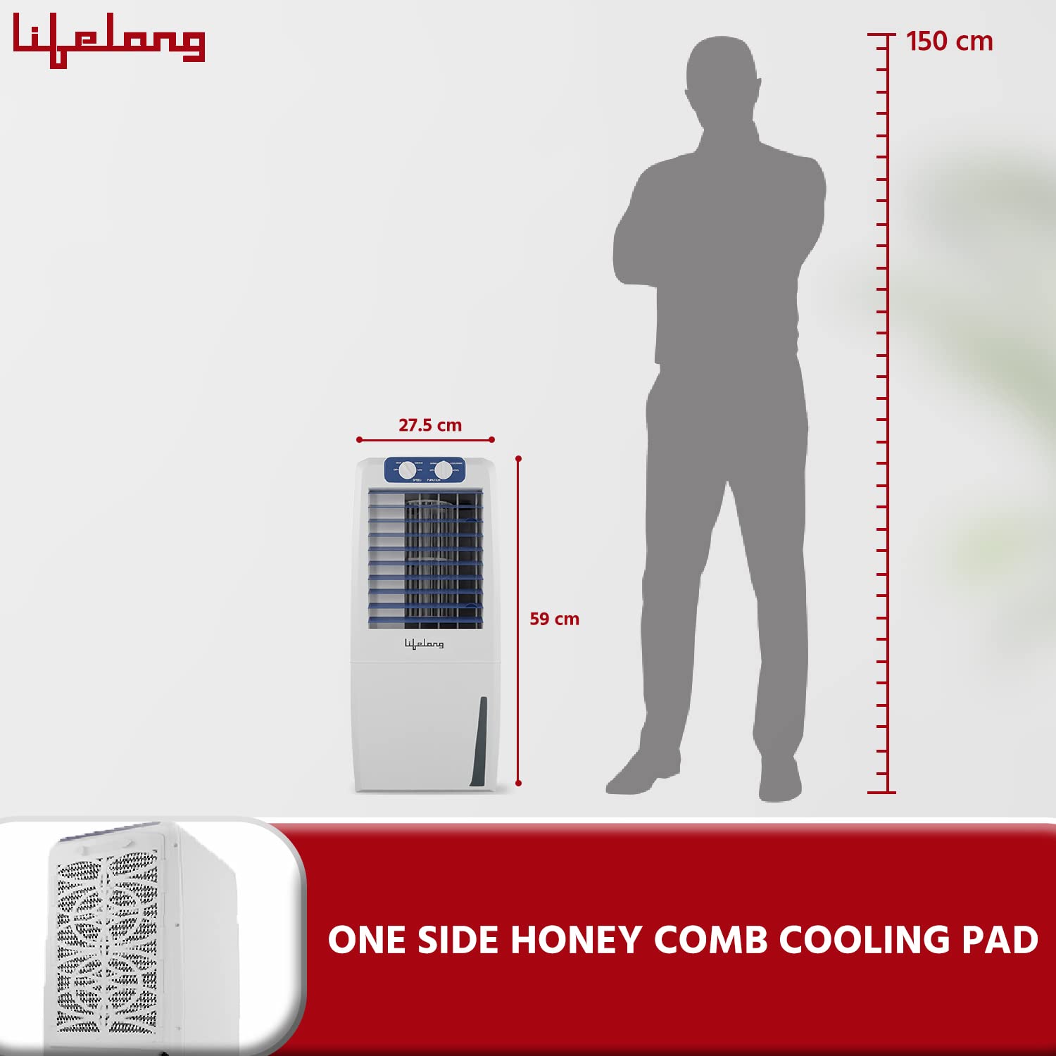 Buy Lifelong LLAC10 RegalCool Air Cooler 12L ; with Water Level