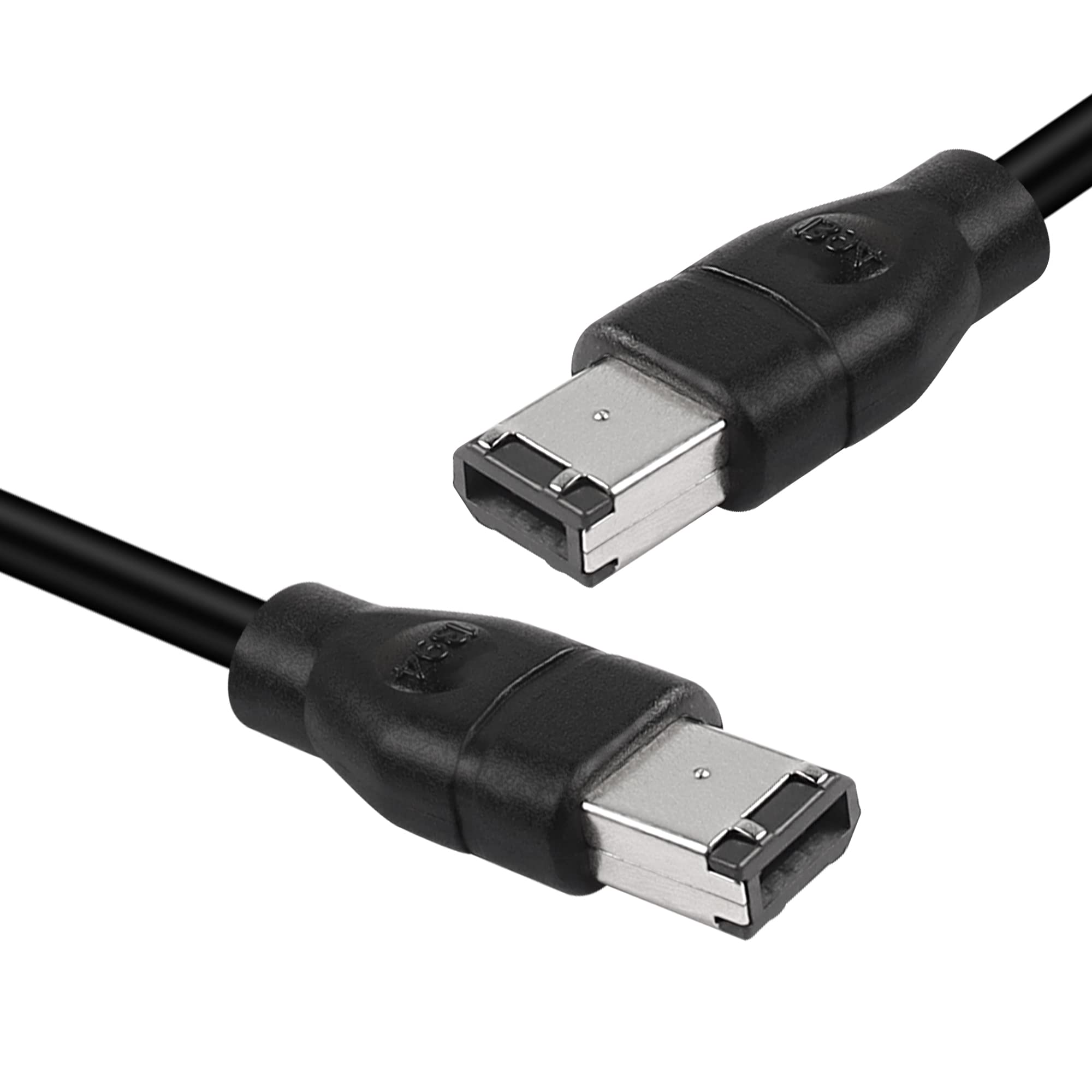 MEIRIYFA FireWire IEEE 1394A 400 - Cavo a 6 pin, 1,8 m, nero, da maschio a maschio, compatibile con PC, Mac, scanner, stampante, fotocamera digitale