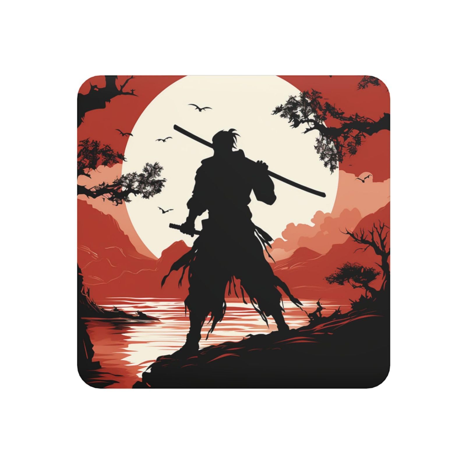 Fodpand Square Samurai Fridge Magnets, Strong Small Refrigerator Magnets Decorative Magnets For Kitchen Fridge Office Locker - Funny Magnetic Stickers Birthday Gifts