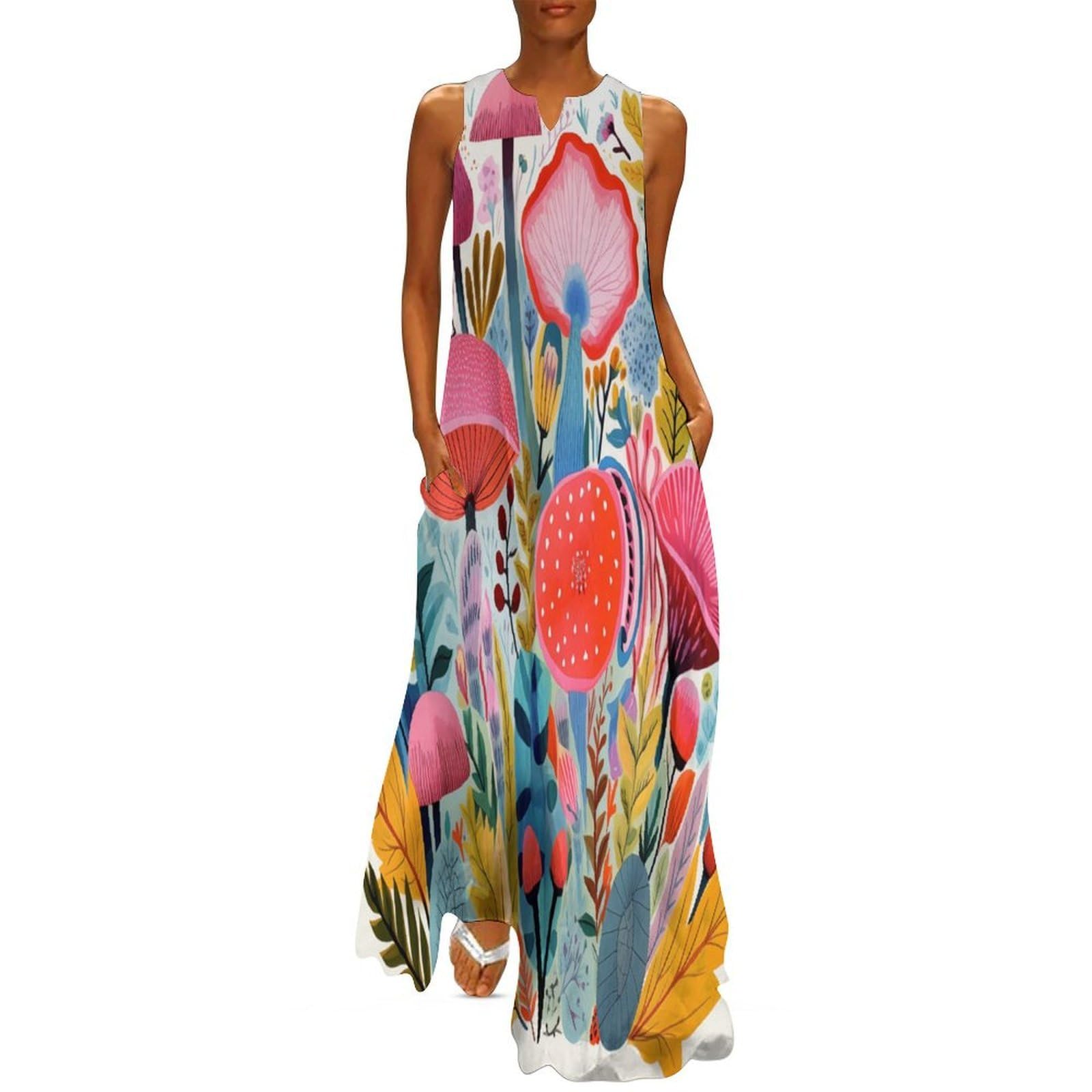 Robe sans manches légère et fluide pour sublimer votre silhouette - 8
