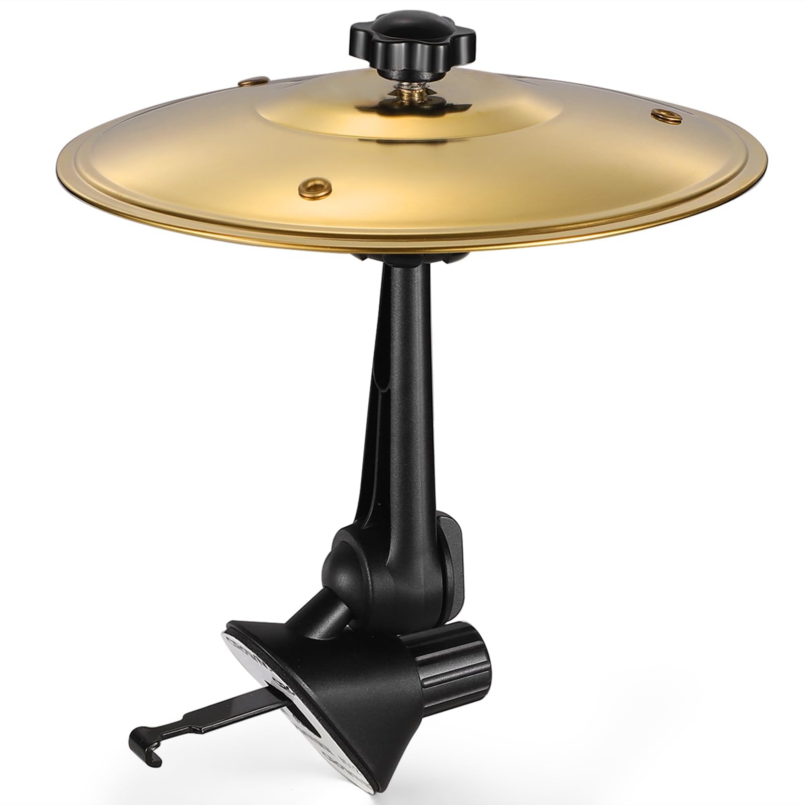 Car Cymbal Air Vent, Mini Drum Crash Cymbal For Car Vent, Crisp Metallic Sound Make Music Lover Driving More Fun, Compact Car Accessory for Most Vehicles, Easy Installation and Rugged - Gold-image-15