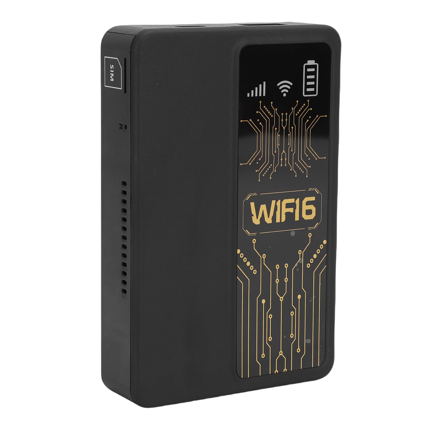 4G LTE WiFi for Car, Mobile Hotspot with SIM Card Slot, WiFi6, 2.4GHz, 300Mbps, Up to 10 Devices, 10000mAh, for Europe Region, Travel, Home (Black)