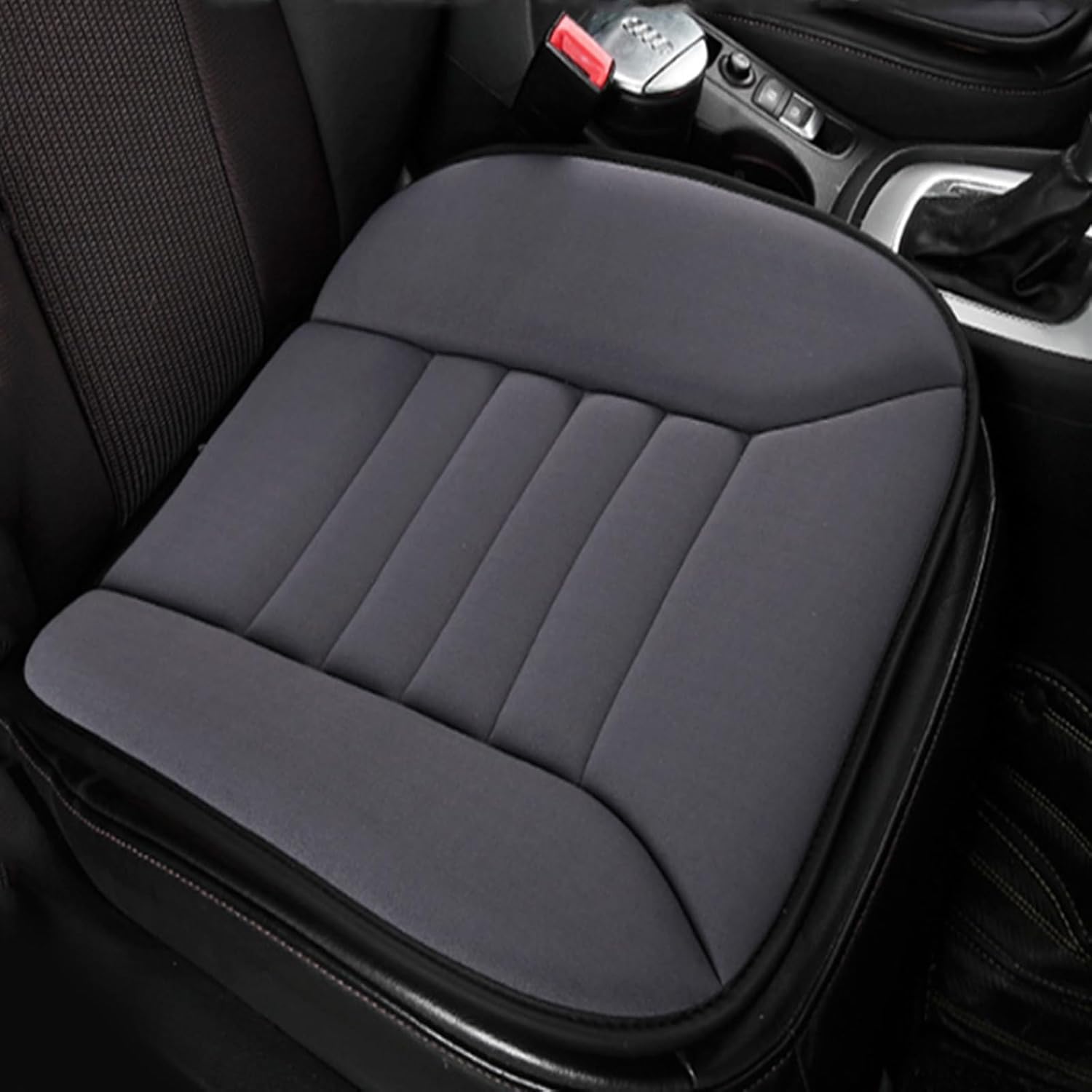 Coussin Rehausseur Siège Voiture pour Suzuki Alto (GF) Hatchback 2009-2019, Coussin d’Augmentation de Hauteur avec Mousse à Mémoire de Forme,Antidérapant et Respirant,Business Gray