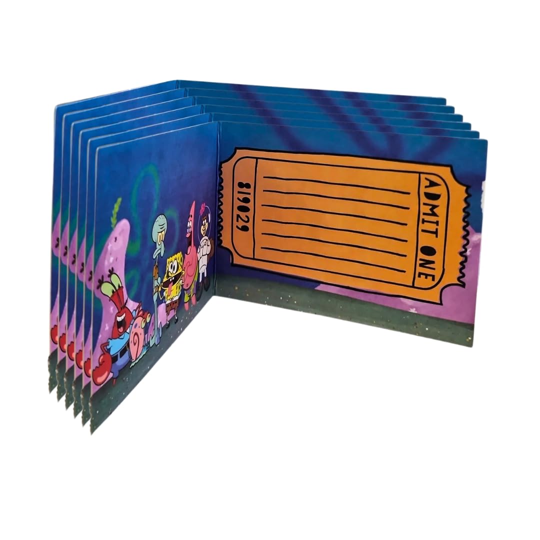 BeenSmile, SpongeBob SquarePants, Party Invites, Kids Birthday Cards to Announce Your Party with Your Favorite Characters from SpongeBob SquarePants, 6U