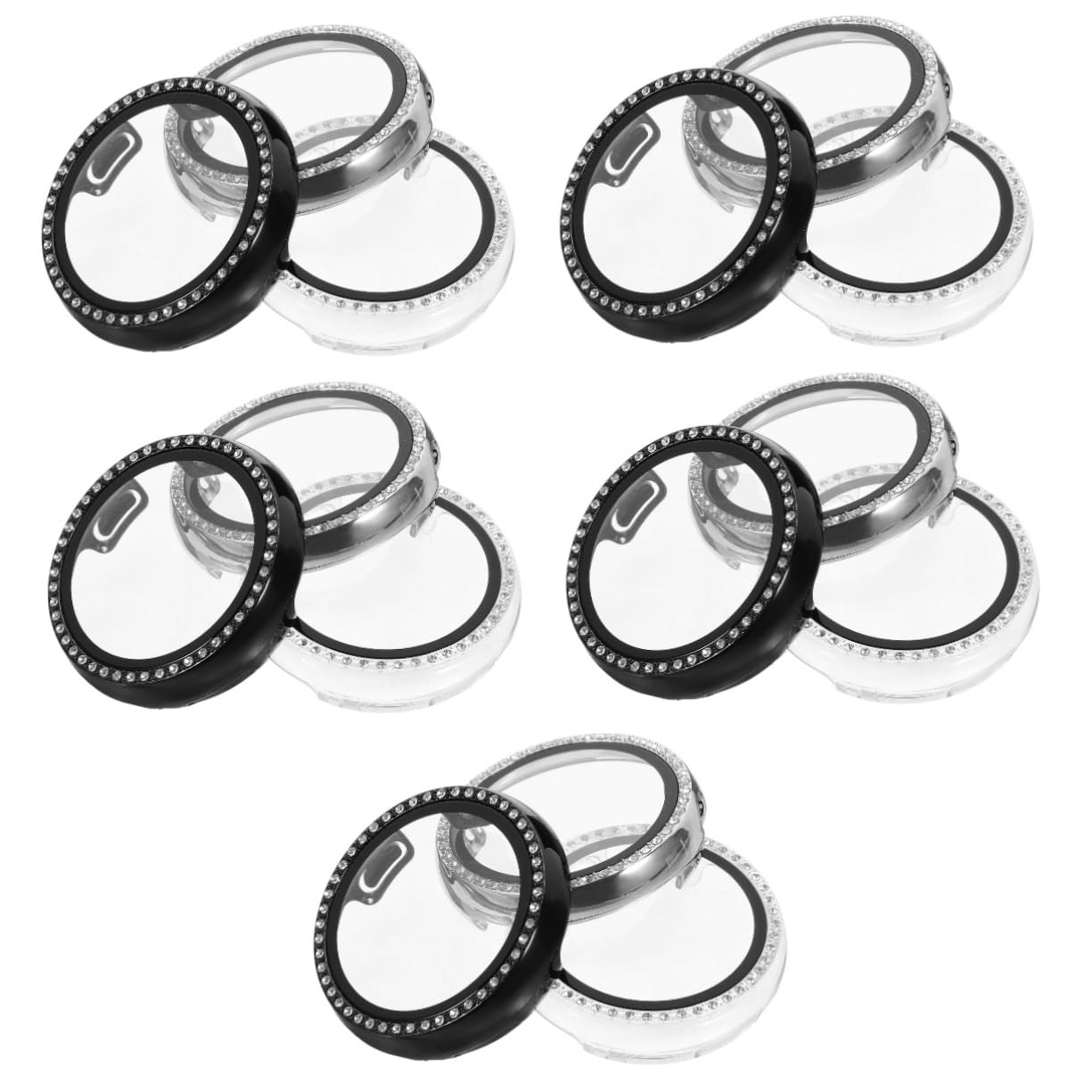 Uonlytech 5sets Austauschbare Strass Smartwatch Cover Für Watch 2 Watch Edge 3pcs * 5