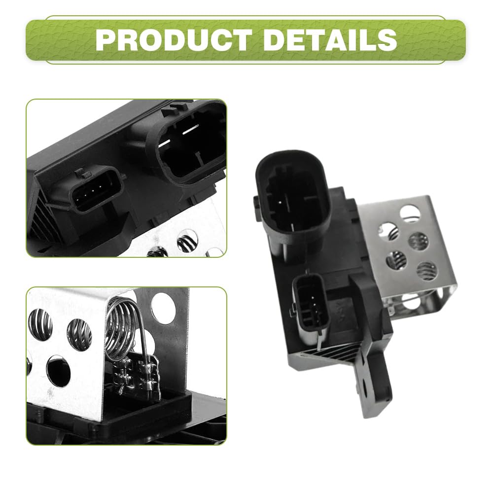 Résistance de ventilateur de radiateur, compatible avec Dacia Duster, Logan, McV II, Sandero, remplace 255502585R, 255503792R, 255501295R, 255509263R, K109147