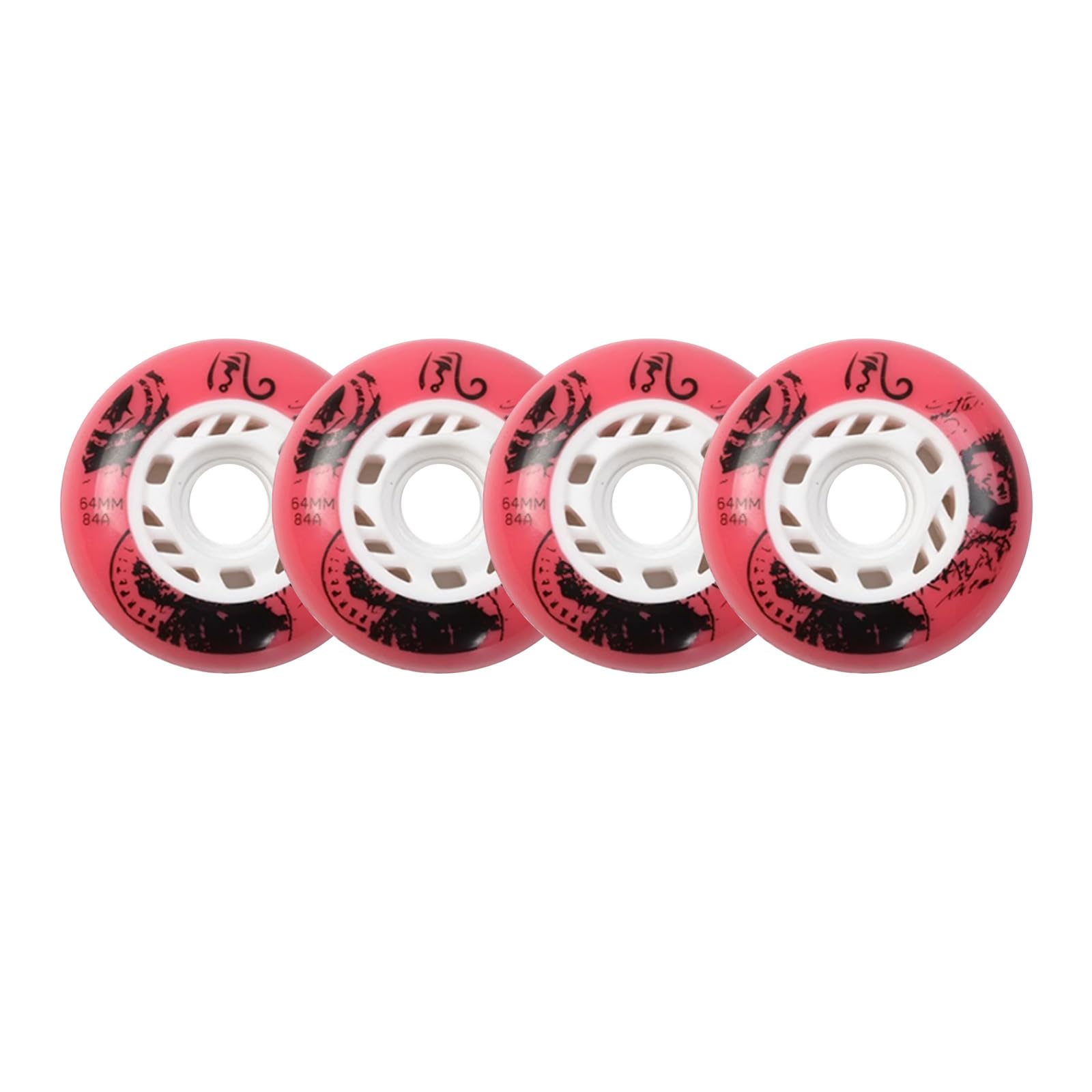 Rotelle per pattini in linea Ruote per pattini in linea 64mm68mm70mm72mm76mm80mm (confezione da 4), ruote per pattini a rotelle 84A 88A, per sostituzione ruote per pattini a rotelle, ruote da allenam