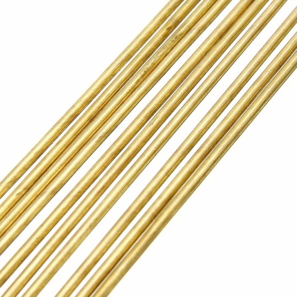 Pręty spawalnicze z aluminium, Pręt okrągły, 10 szt. 1, 6 x 250 mm, mosiężny pręt