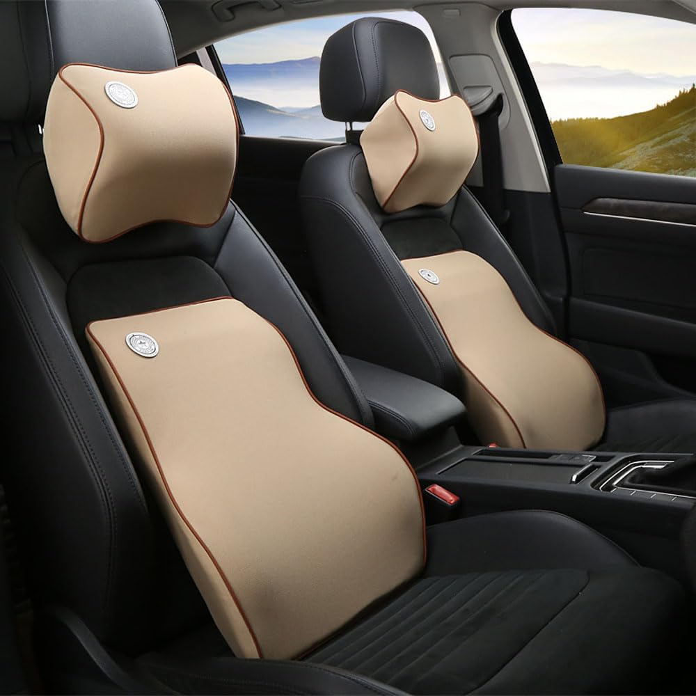 IMIKEYA – Cuscino Poggiatesta Auto Traspirante, Supporto Ergonomico Per Collo, Allevia Dolore E Affaticamento Durante La Guida