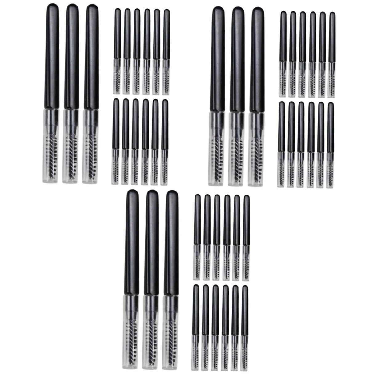 3 Set Di Pennelli Per Sopracciglia in Nylon Con Strumento Per Trucco Multiuso Per Sopracciglia Piccole Attaccatura Dei Pennello Per Ciglia Con Coperchi 20 Pezzi * 3