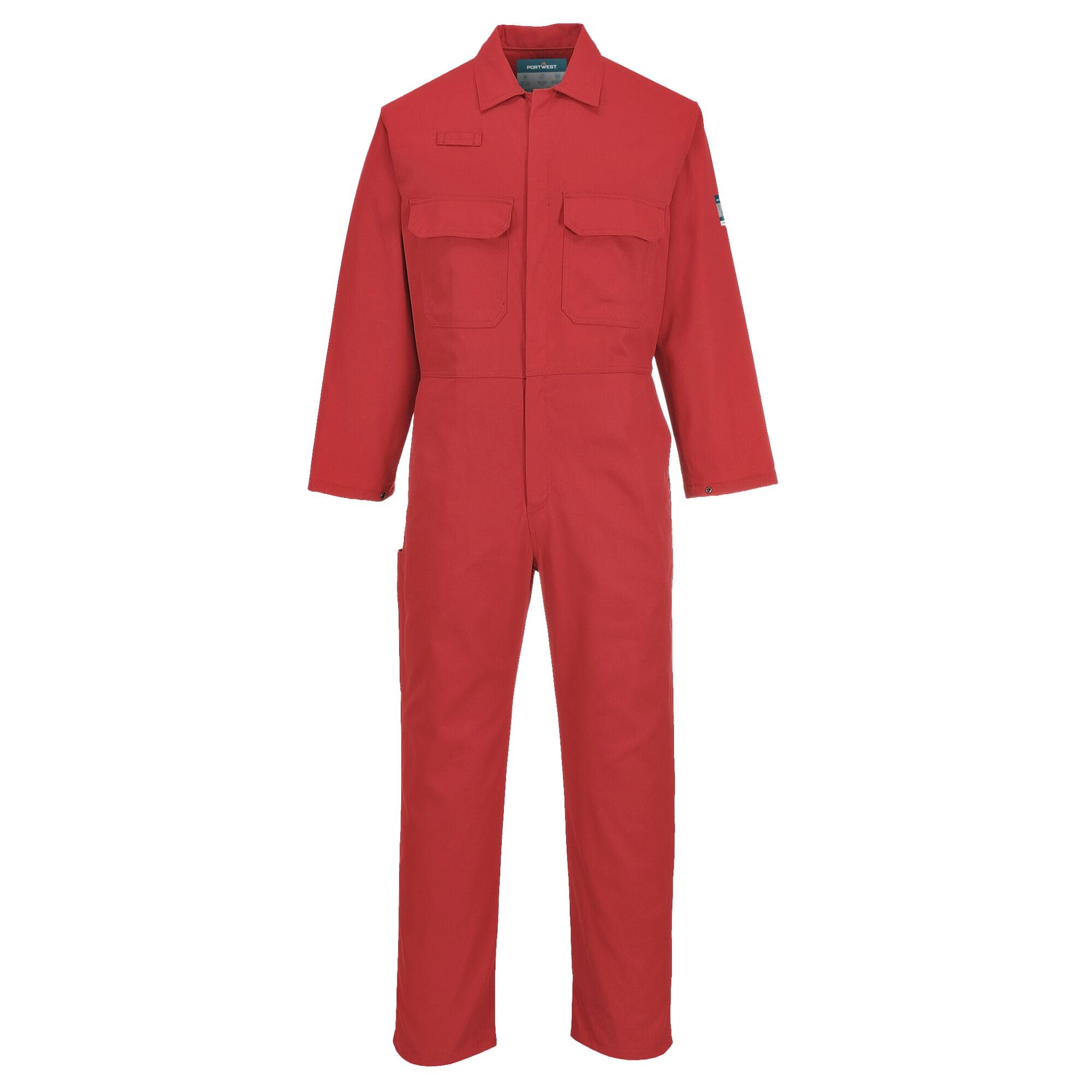Portwest BIZ1 Men's Protective Workwear Overalls Bizweld FR Coverall Red, Medium