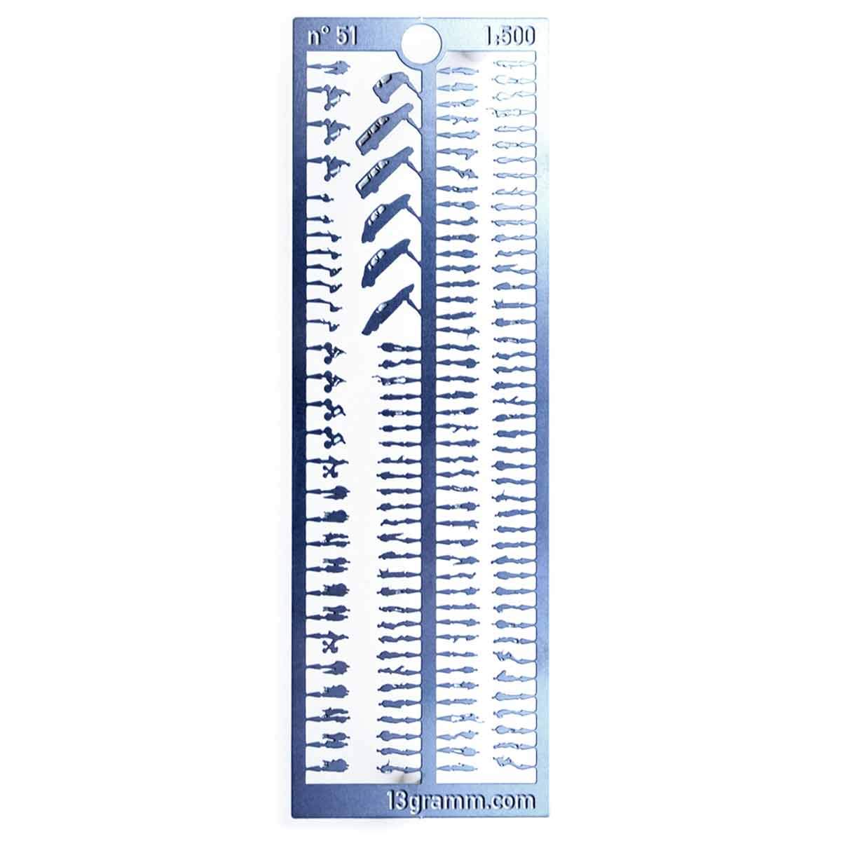 13Gramm Architectural Figure In Scale N°51 1:500 Made Of Highly Tempered Spring Steel For Crafting, Modeling And Building
