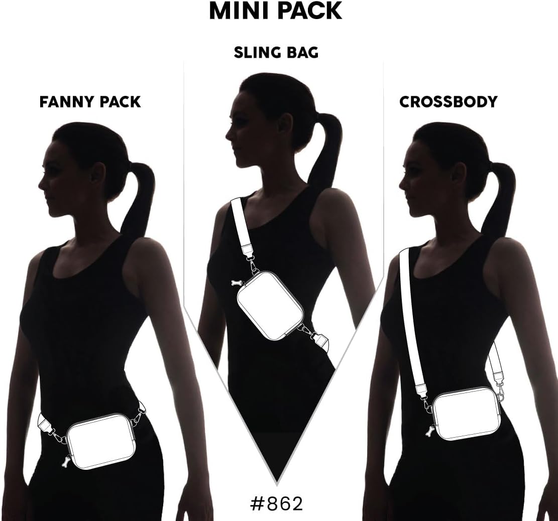 CHALA Mini Pack Women RFID Protected Sling Purse and Waist Bag with Two Adjustable Straps - Image 7