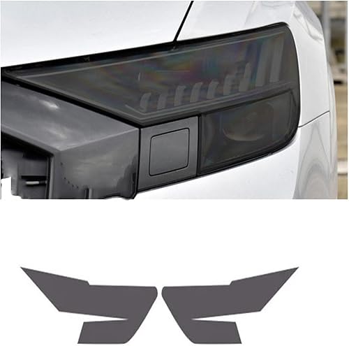 Miniatura 2 de NAKEAH Car Headlight Protective Film for Audi RS Q8 2020 2021 Smoked Black Car Headlight Protective Film Scratch TPU Light Cover Film