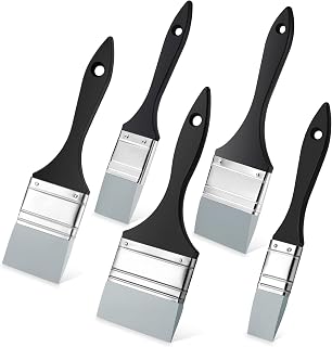 Outus 5-Piece Silicone Paint Brush Set - Flexible Color Shapers for Acrylic, Resin, Epoxy Art - Sizes 1" to 3"