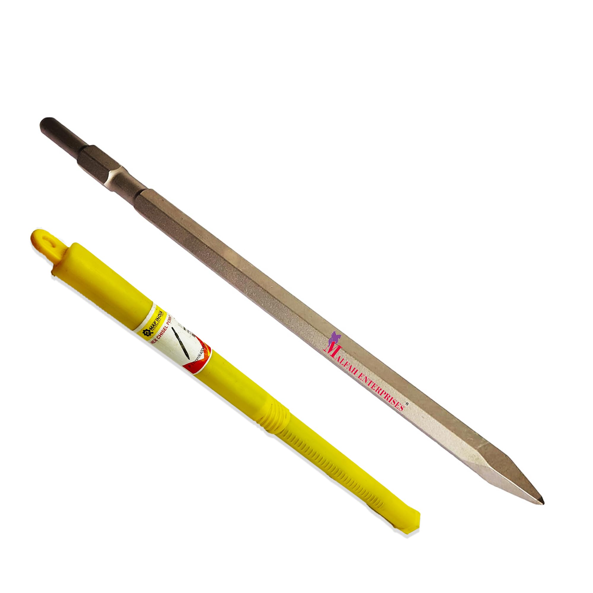 Malfah Chisel Pointed Hex 17 x 400 MM Maf Concrete Breaker Jack Hammer Tool Bit for Demolition Hammer Drill Maf (B0CKBLN7K6) Amazon Price History, Amazon Price Tracker