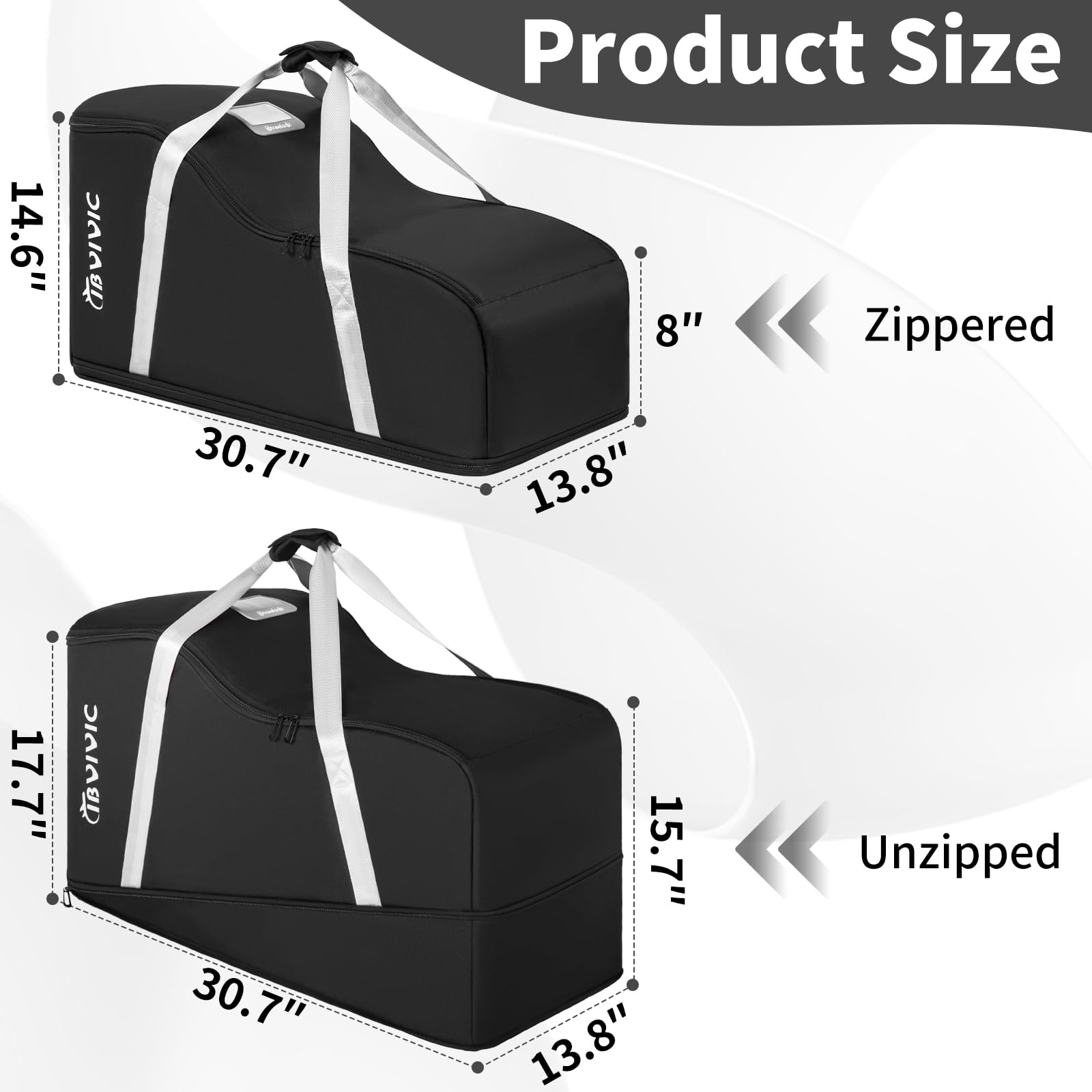 IBVIVIC Sac de voyage pour siège auto compatible avec UPPAbaby Aria et Mesa, noir | Sac de voyage pour siège auto pour bébé