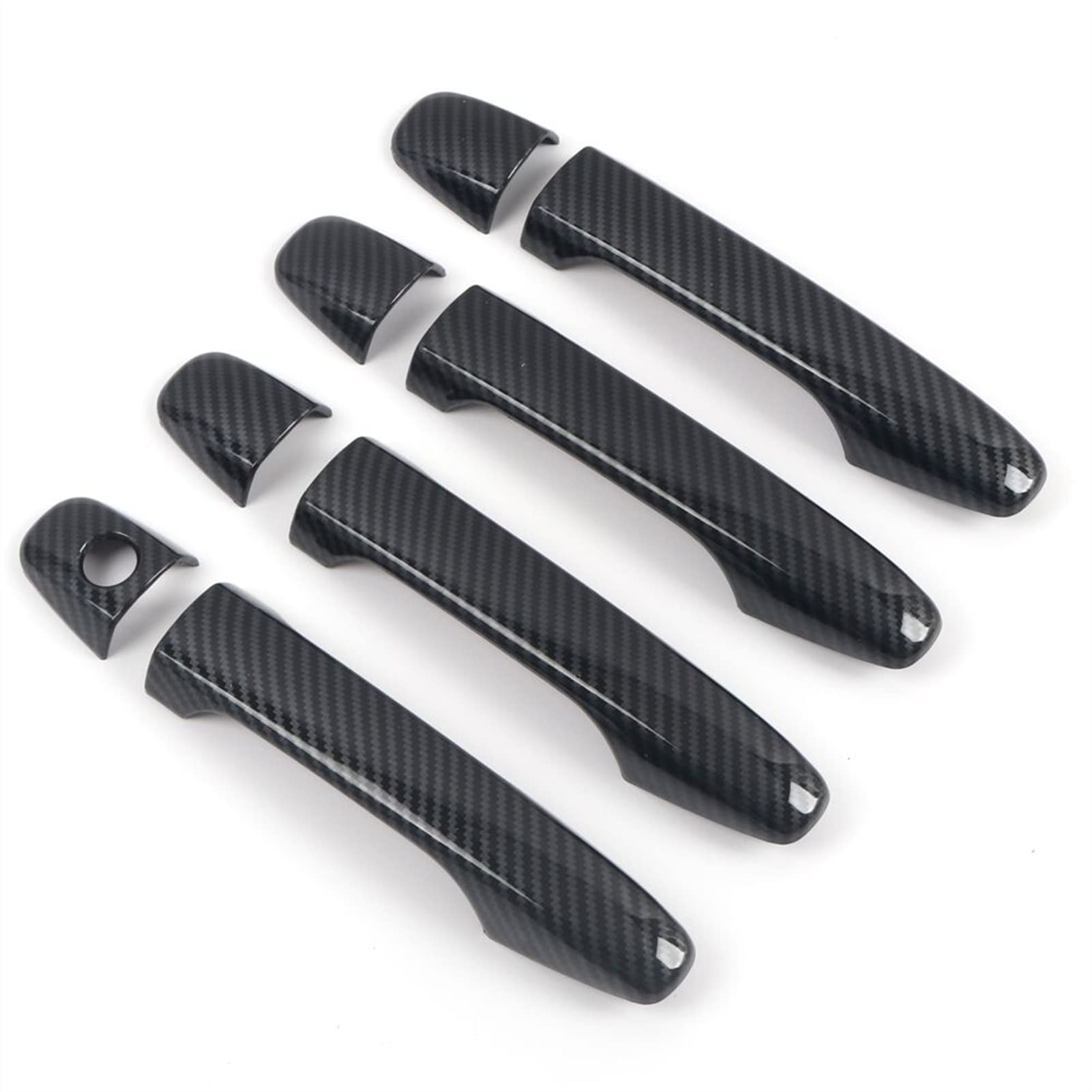 Rinkteea 2 Exterior Car Door Handle For Subaru Forester Sh 008-01 Carbon Fiber Car Door Handle Cover Sticker Overlay(2)