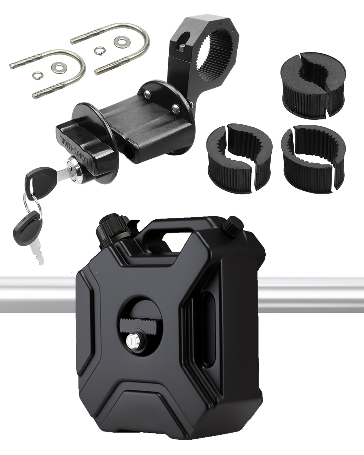 Photo 1 of Tank with Locking Mount Fit for Motorcycles Cars UTVs ATVs SUVs Off-Road Vehicles, etc