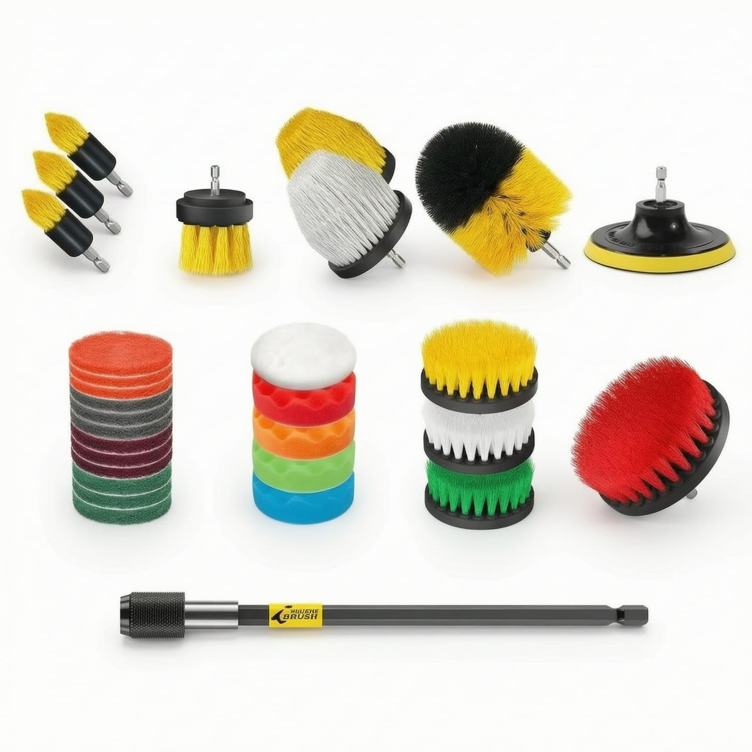 VZON® Multi-Surface Drill Brush Set All-Purpose Drill Brush
