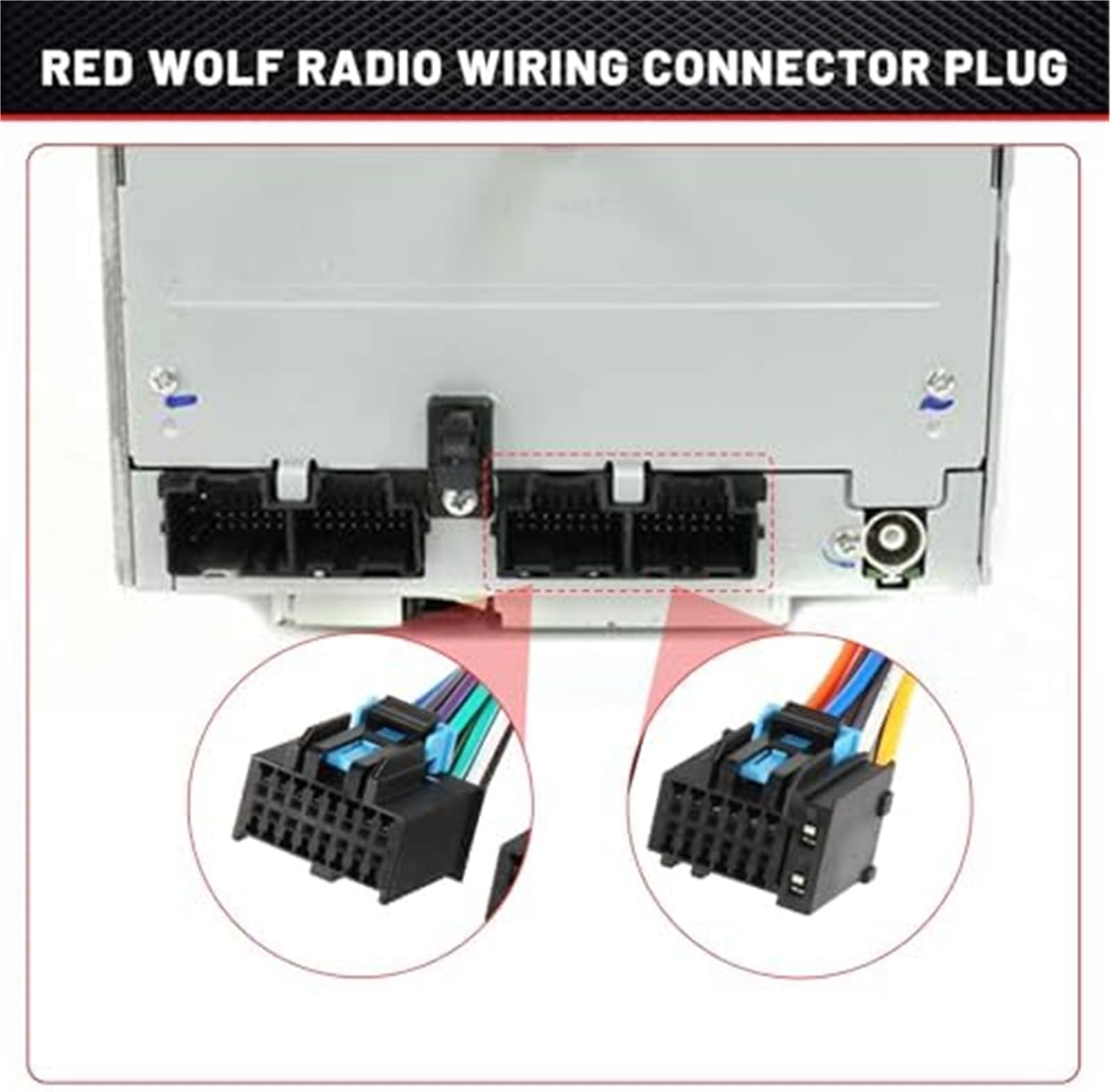 Fabryczny zapasowy adapter wiązki przewodów radia stereo OE, zamiennik, dla GM, dla GMC, dla Chevrolet Pontiac, dla Buick, 2006-2017 Wtyczka męska, nie, dla radia Add Kabel adaptera anteny sam