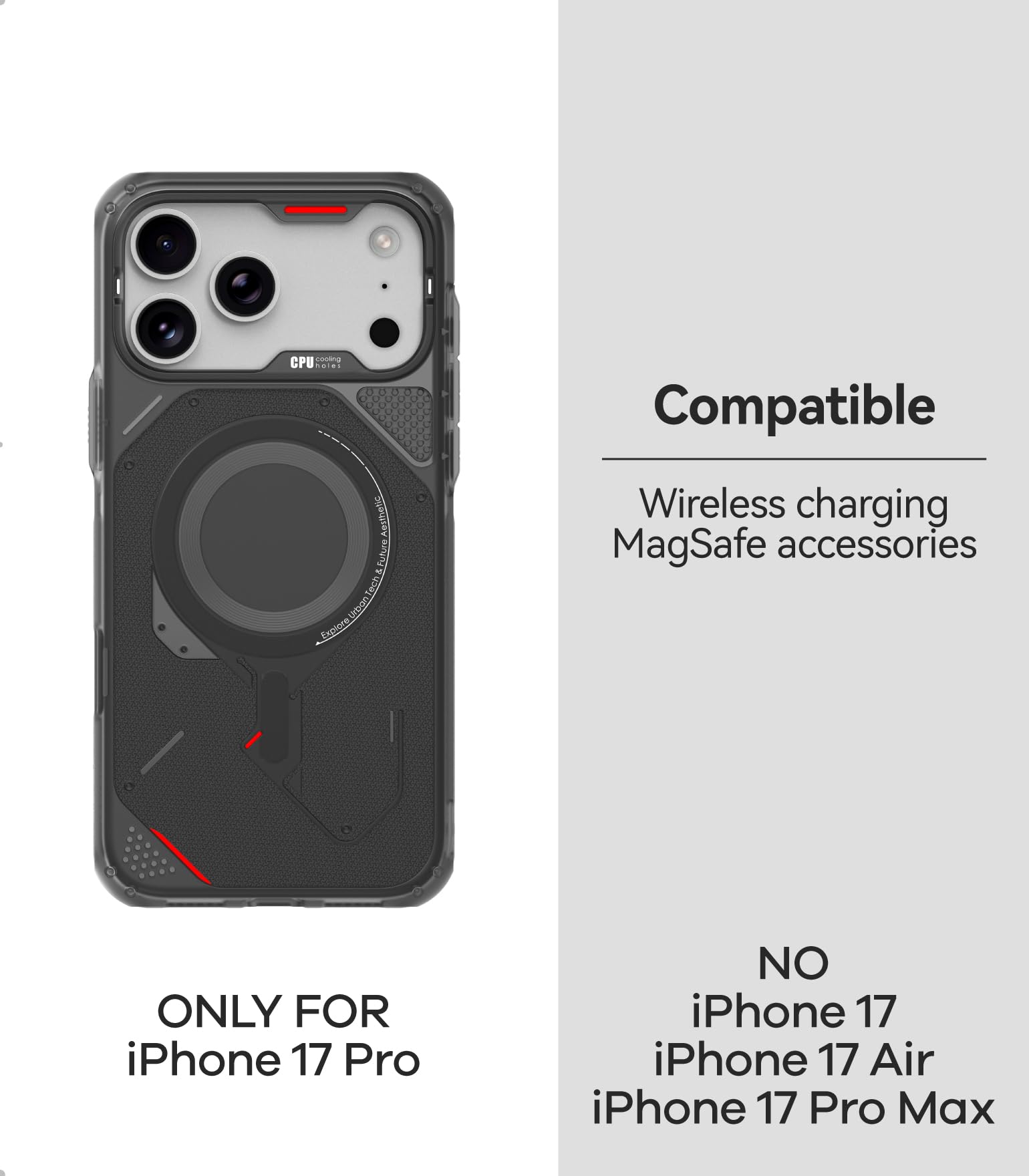 Amazon.com: Aulumu A17 Rugged iPhone 17 Pro Case | MagSafe