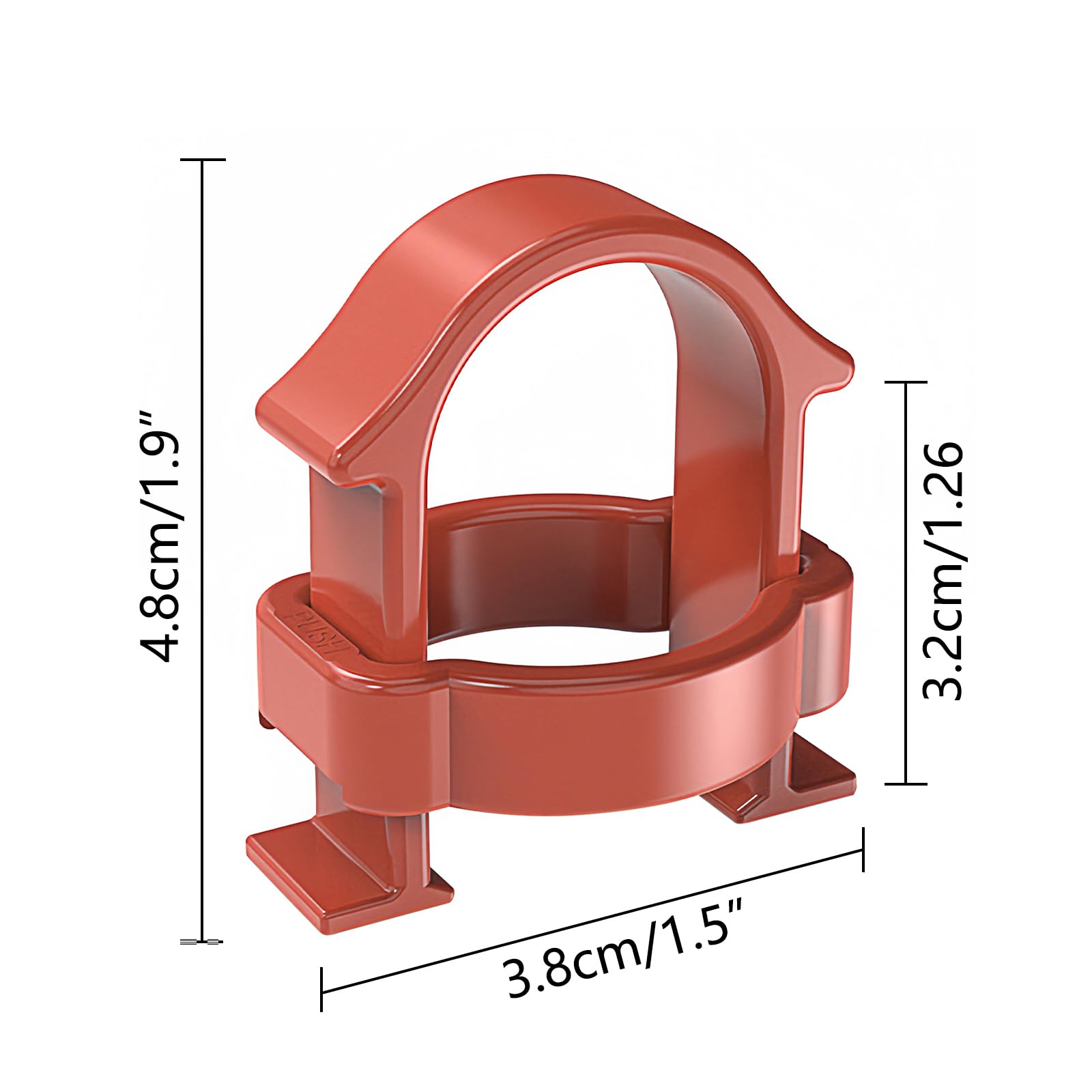 Musiin King of Tools Knob Puller Electric Guitar Accessories Tool Luthier Repair Universal Guitar Amp Knob (Red) - Image 2