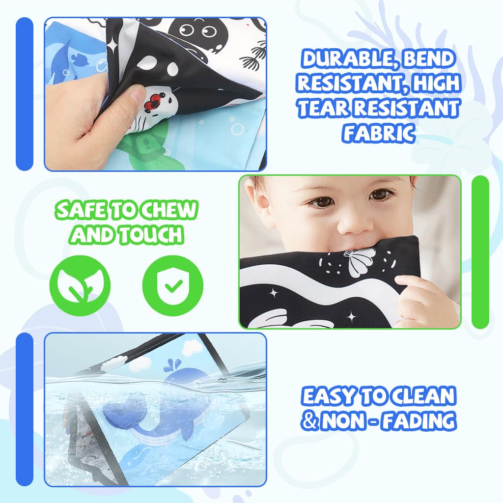 SNOWIE Soft® Cloth Books for Babies 0 to 3 Years Built in Squeaky Device 4