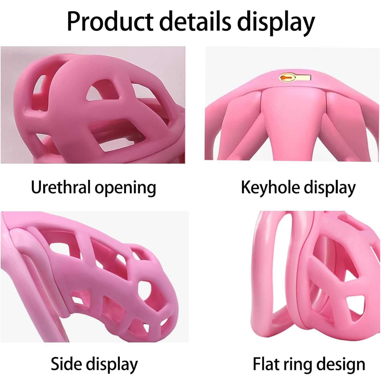 Sissy De Castidad Hombre Chastity Cage Male Sexuales Para Sexo Pareja Jaula Para El Pene Juguetes Eróticos Para Adultos (Bent Ring,Small)