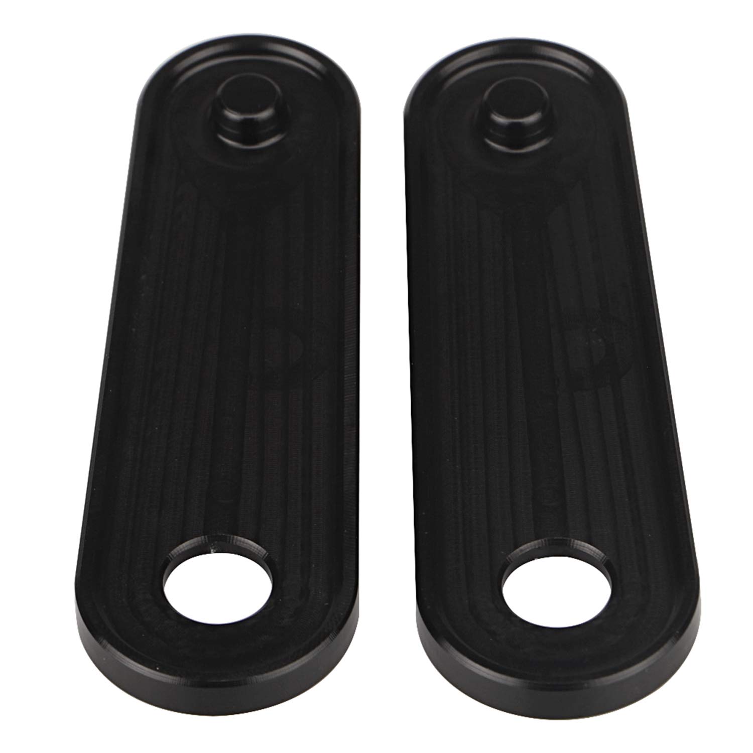 1 Paar schwarze Fußrasten-Block-Off-Platten, Motorrad-Peg-Loch-Abdeckung für Harley Touring Road Glide Road King Glide Classic Street Glide FLHX FLHTCU 1993-2023