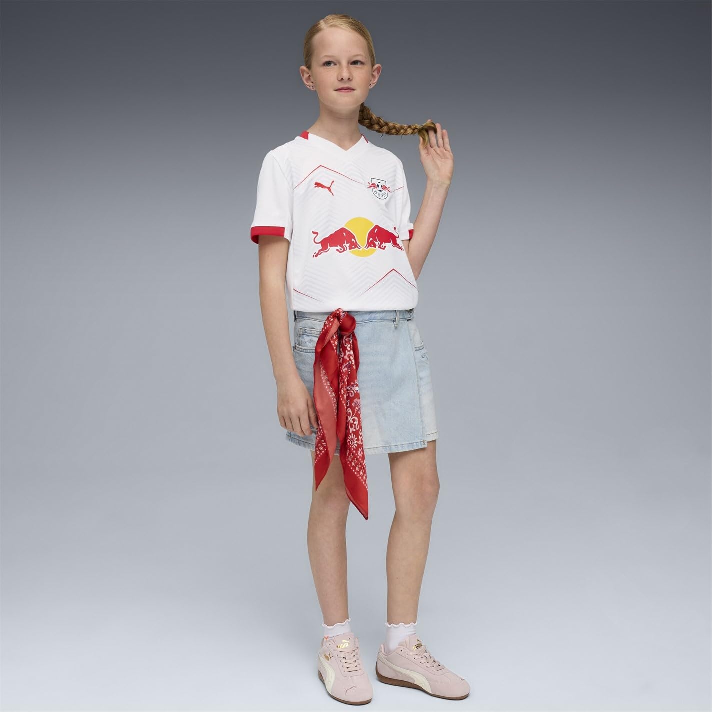 Puma Unisex Kinder Rb Leipzig Home Jersey Replica T-Shirt (1er Pack)
