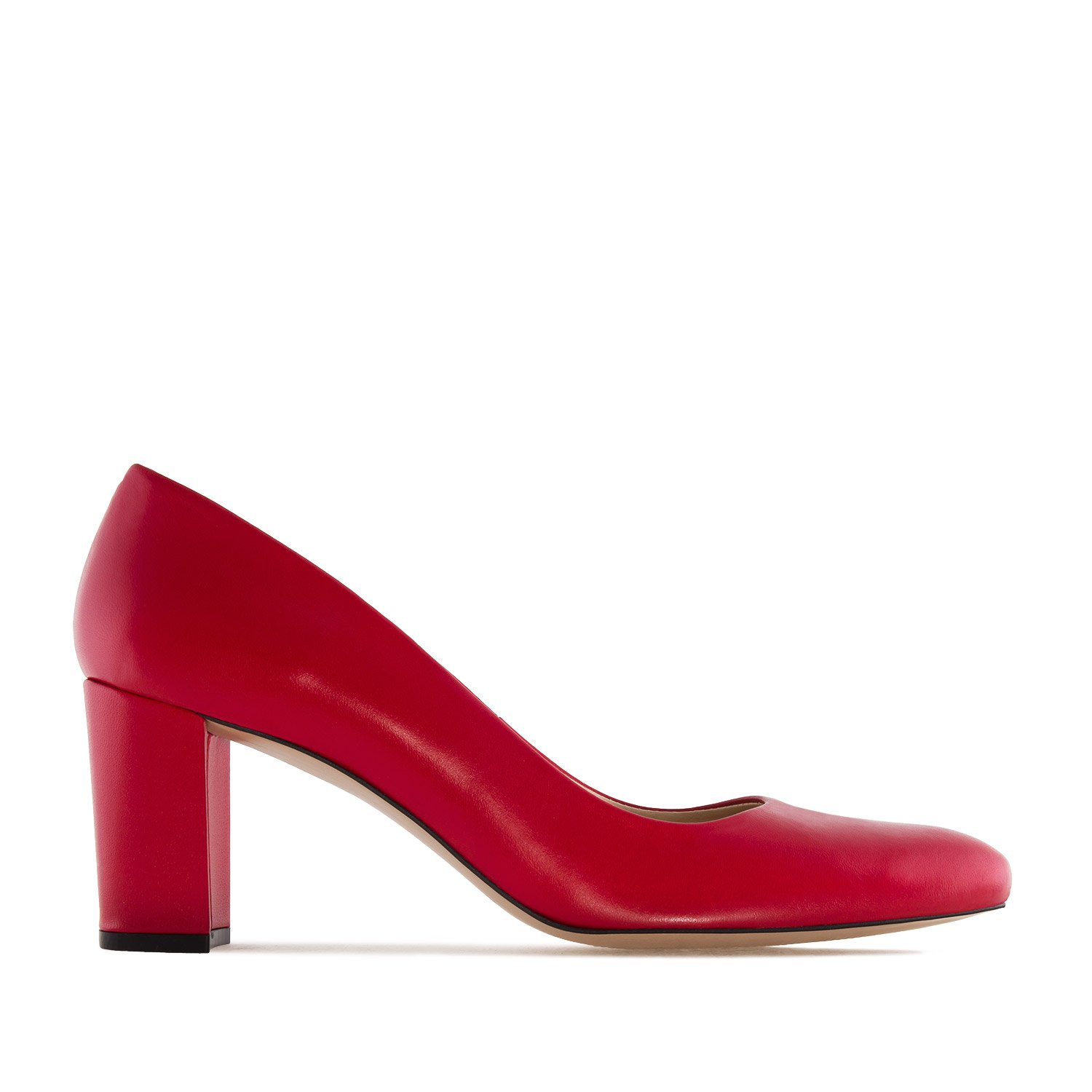 Andrés Machado - Scarpe Eleganti con Tacco per Donne e Ragazze - Alba - Tacco Largo e Punta a Mandorla - Décolleté in Pelle Liscia - Misure Speciali