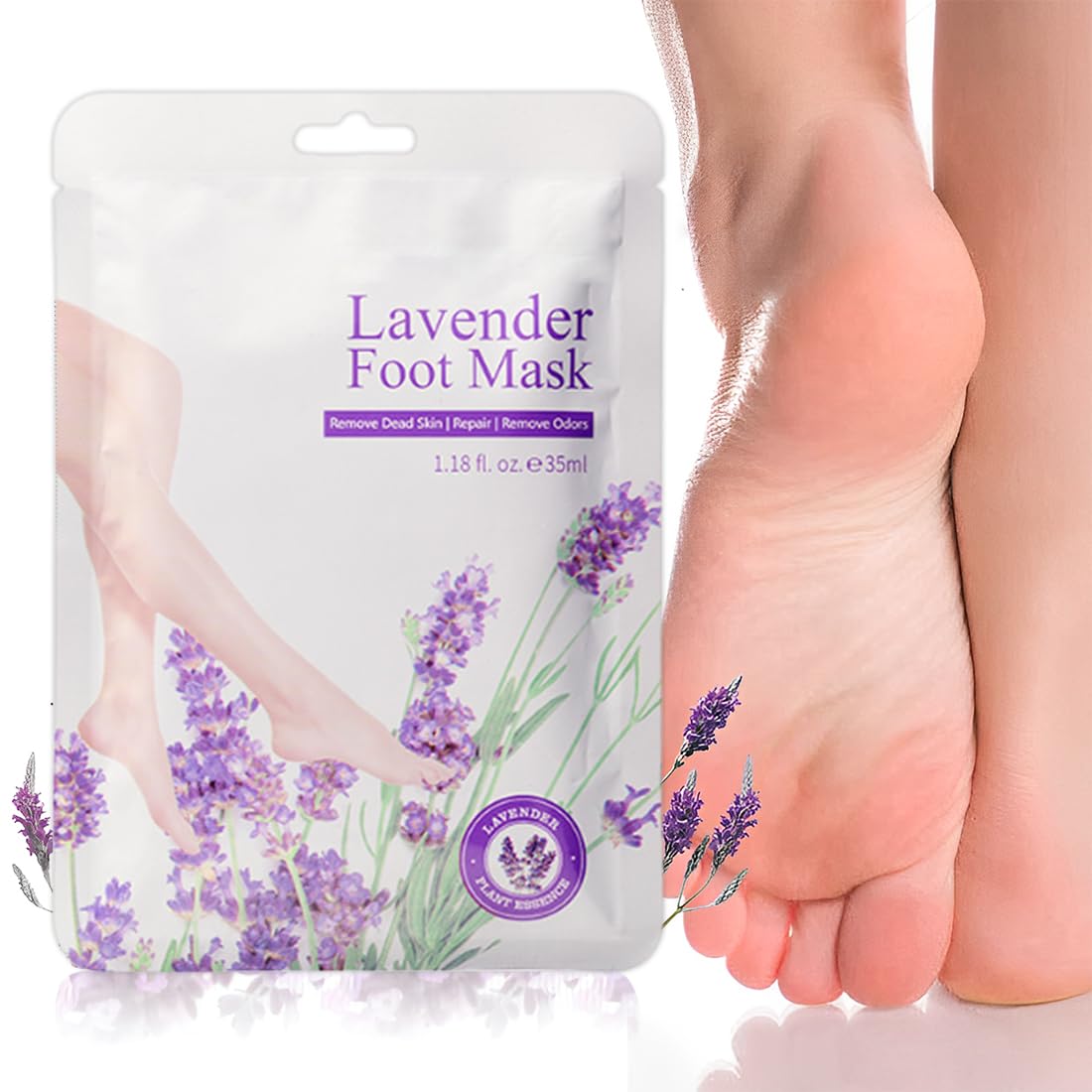 6 paia maschera piedi esfoliante,calzini esfolianti per piedi,calli piedi rimozione