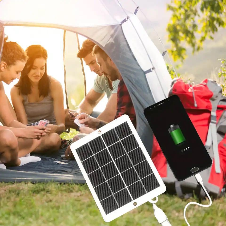 Portable Solar Charger with USB Port, Compact Lightweight...
