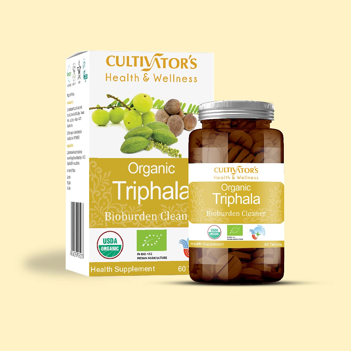 Organic Triphala Natural Bioburden Clear Improved Digestive system