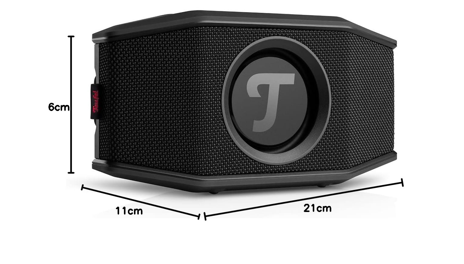 Teufel ROCKSTER GO 2 Enceinte Bluetooth Portable pour l'extérieur, étanche IP67 avec Longue autonomie (28 h), Streaming sans-Fil, Carte Son USB - Noir