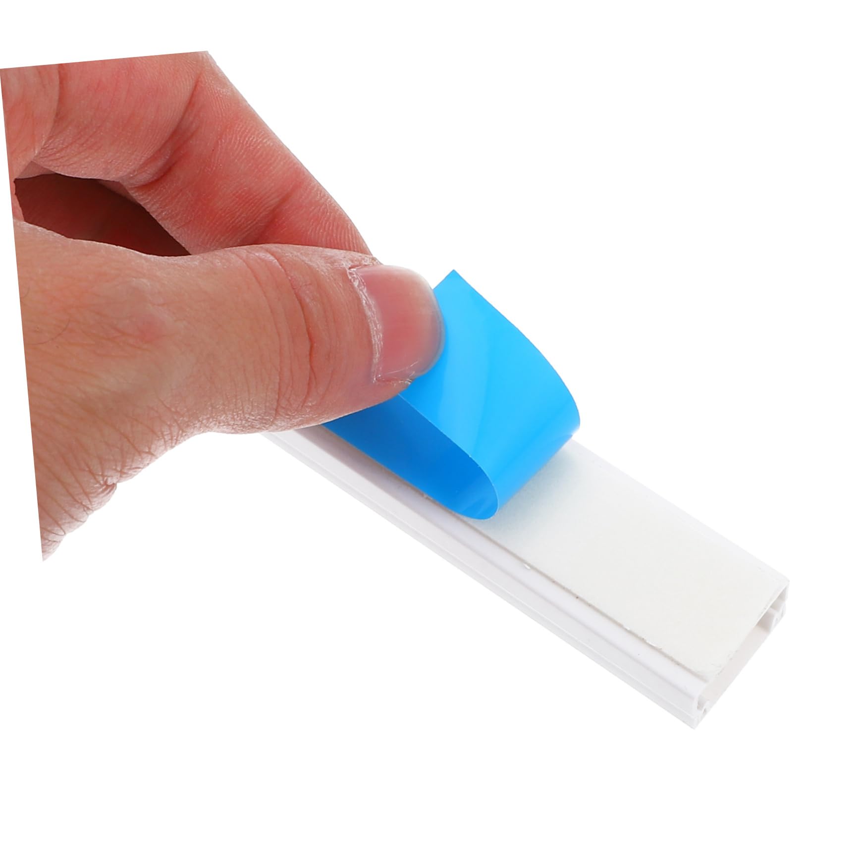 Canalina Passacavi in Pvc Bianco a Parete, Flessibile | Gestione Ordinata dei Cavi, per Tv e Multiprese, Kit Coprifilo per Cavi Elettrici
