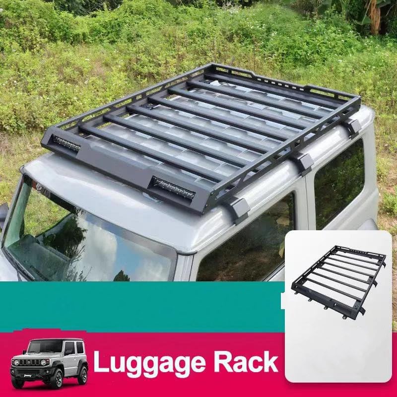 Barres De Toit Réglables Pour Suzuki Jimny JB64/JB74 2019-2024 - Galerie Toit Alliage Aluminium, Capacité 68 Kg
