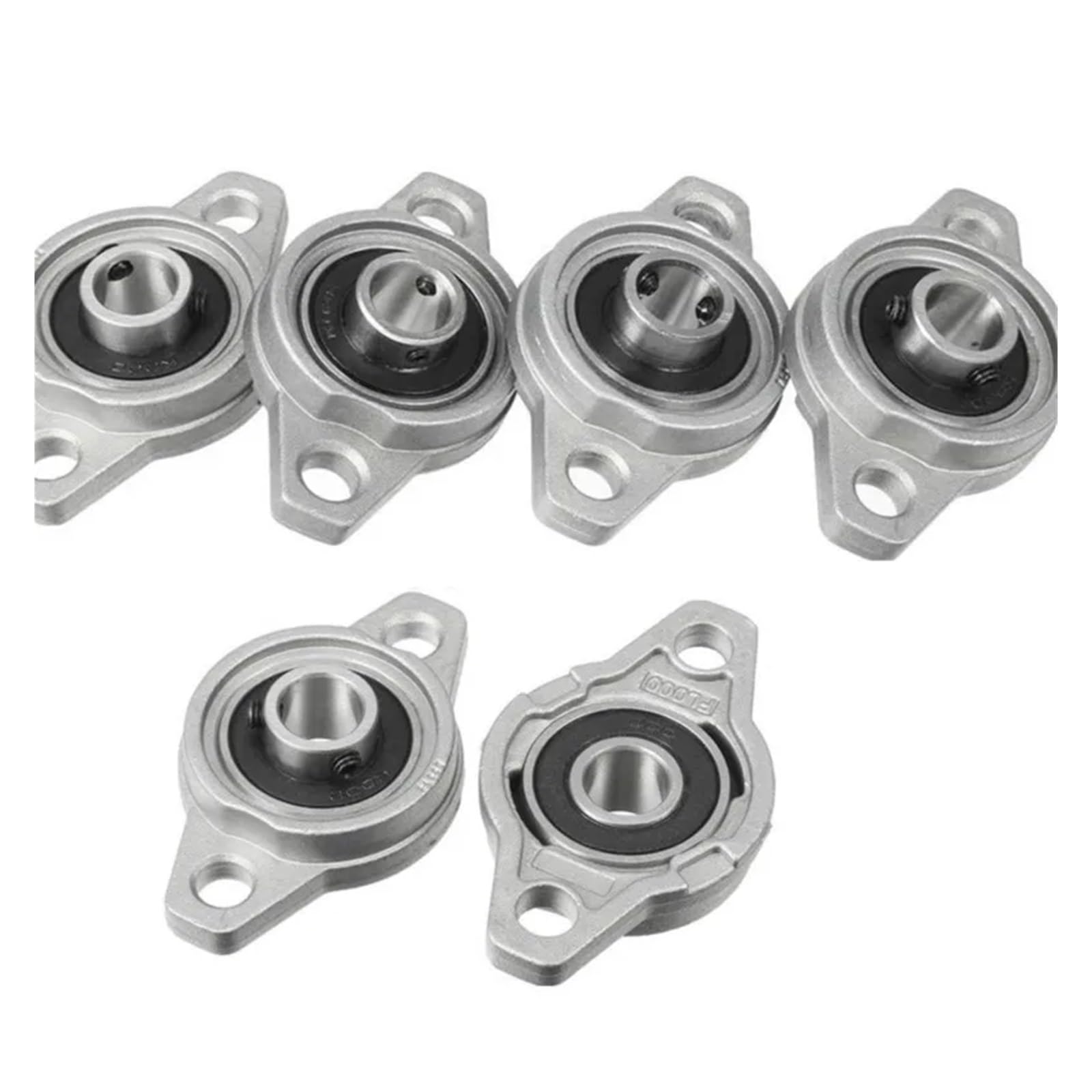 10 Uds KFL08 KFL000 KFL001 KFL002 KFL003 KFL004 KFL005 8 12mm bloque de almohada rodamiento de diamante aleación de zinc eje de rodamiento lineal integrado(KFL005 25MM)