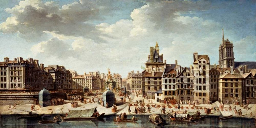 Feeling at home KUNSTDRUCK auf MATTE PAPIER 220gr Eine Feier in Venedig Baptiste Giovanni - europäisch horizontal Poster Landschaften und Landschaft Buildin Bild auf Papier cm_60_X_121