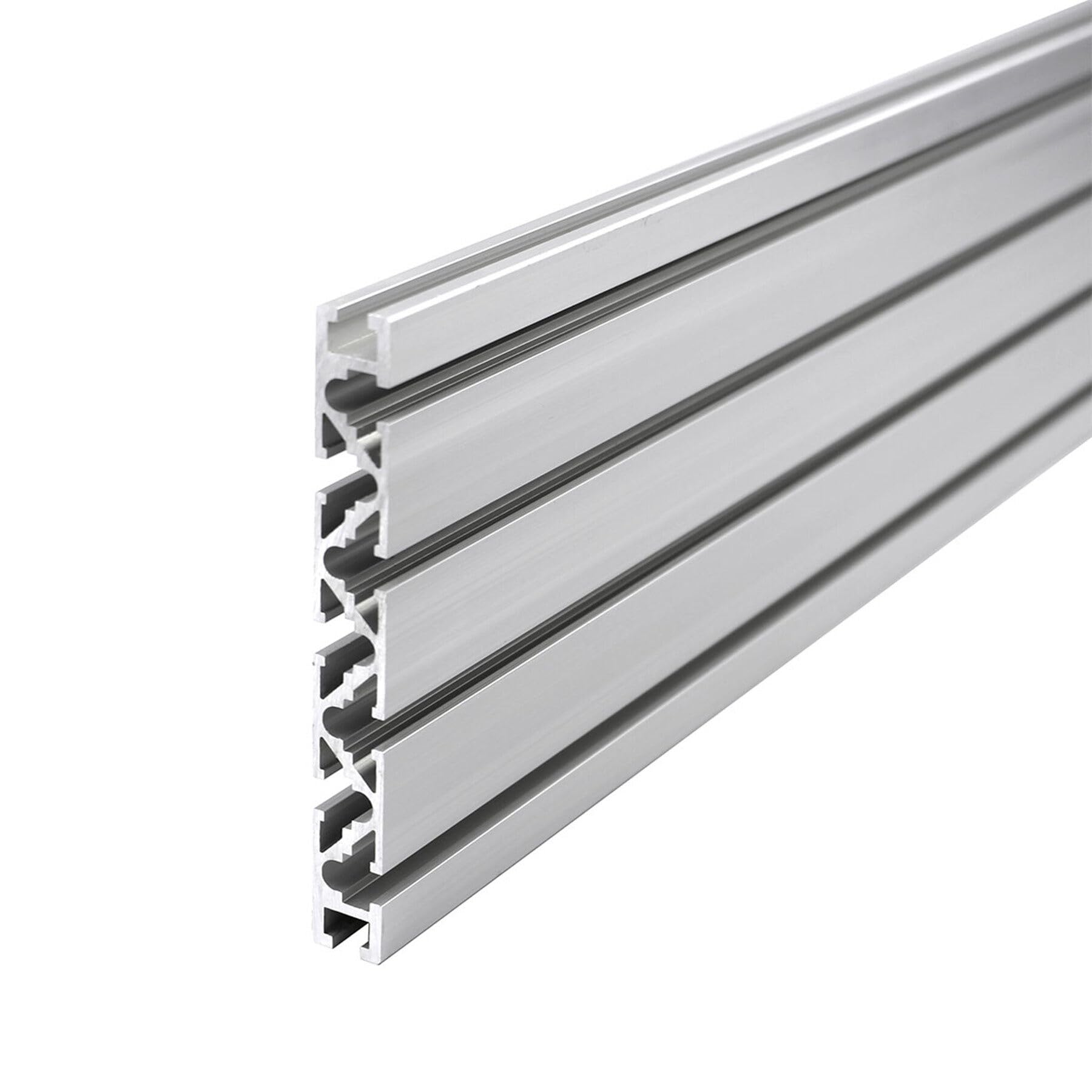 Perfil de aluminio 120 x 15 L, 1 pieza 1000 mm 15120 plata anodizado perfil de aluminio 120 x 15 mm perfil de montaje perfil de construcción longitud estándar 1000 mm