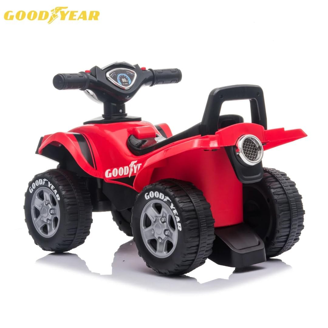 Goodyear Goodyear Rutscher-ATV, 1-3 Jahre, mit Hupe, Geschenkidee, Rot