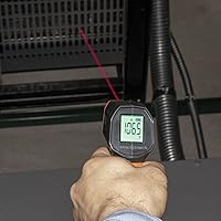 Vista 6 de Termómetro infrarrojo, pistola láser digital es un termómetro sin contacto con un rango de temperatura de -4 a 752 grados Fahrenheit
