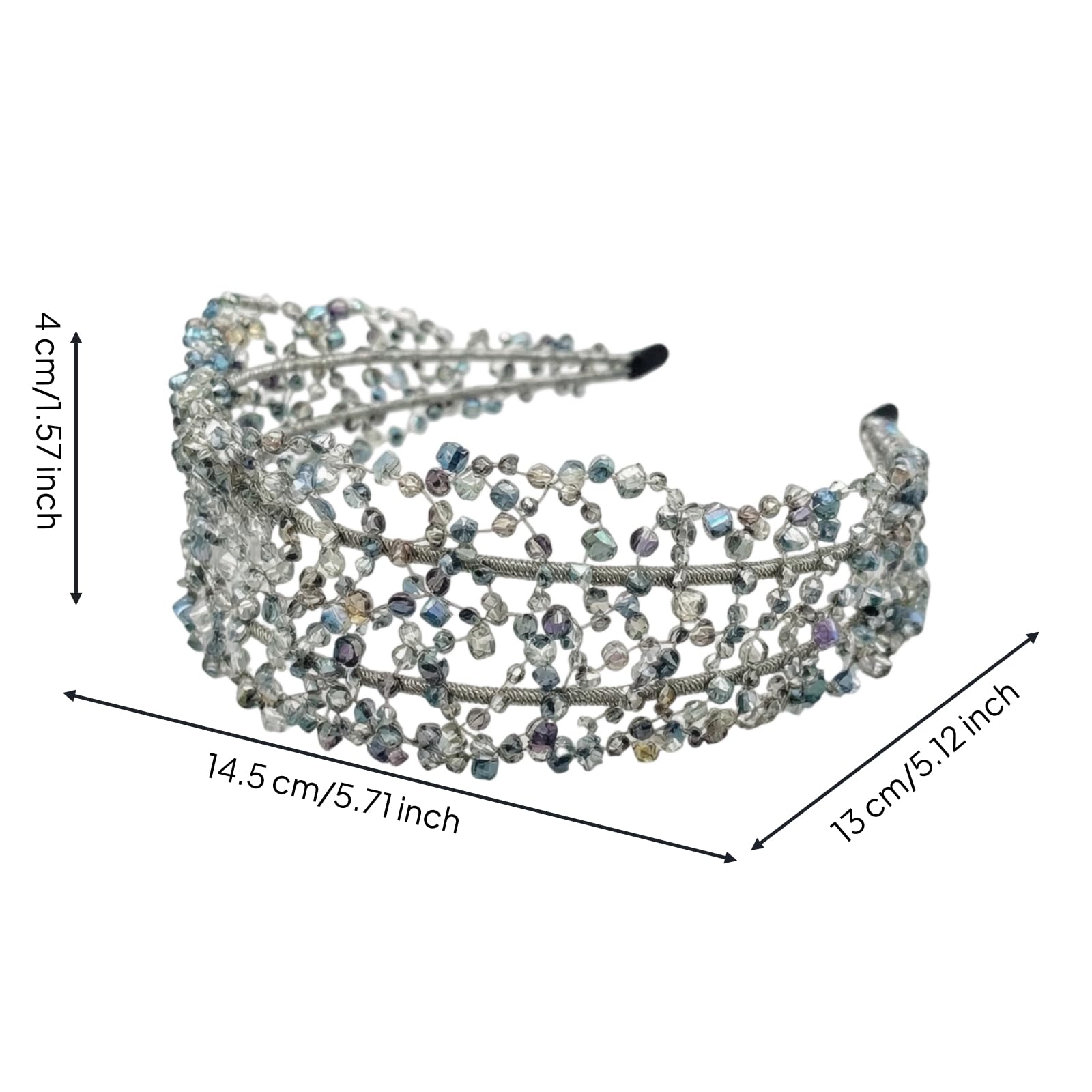 Cerchietto Donna Cristallo Fascia Capelli Accessorio Capelli Diadema Eleganza Brillante E Finitura Artigianale Estremità Arrotondate per Comfort
