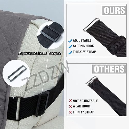 Miniatura 4 de Fundas para sofá de 3 plazas y 124 plazas, funda antideslizante para sofá, funda protectora para gatos y perros, funda acolchada suave para muebles