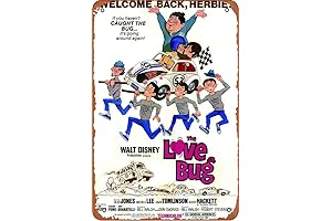 Herbie The Love Bug Vintage Retro Metal Tin Sign