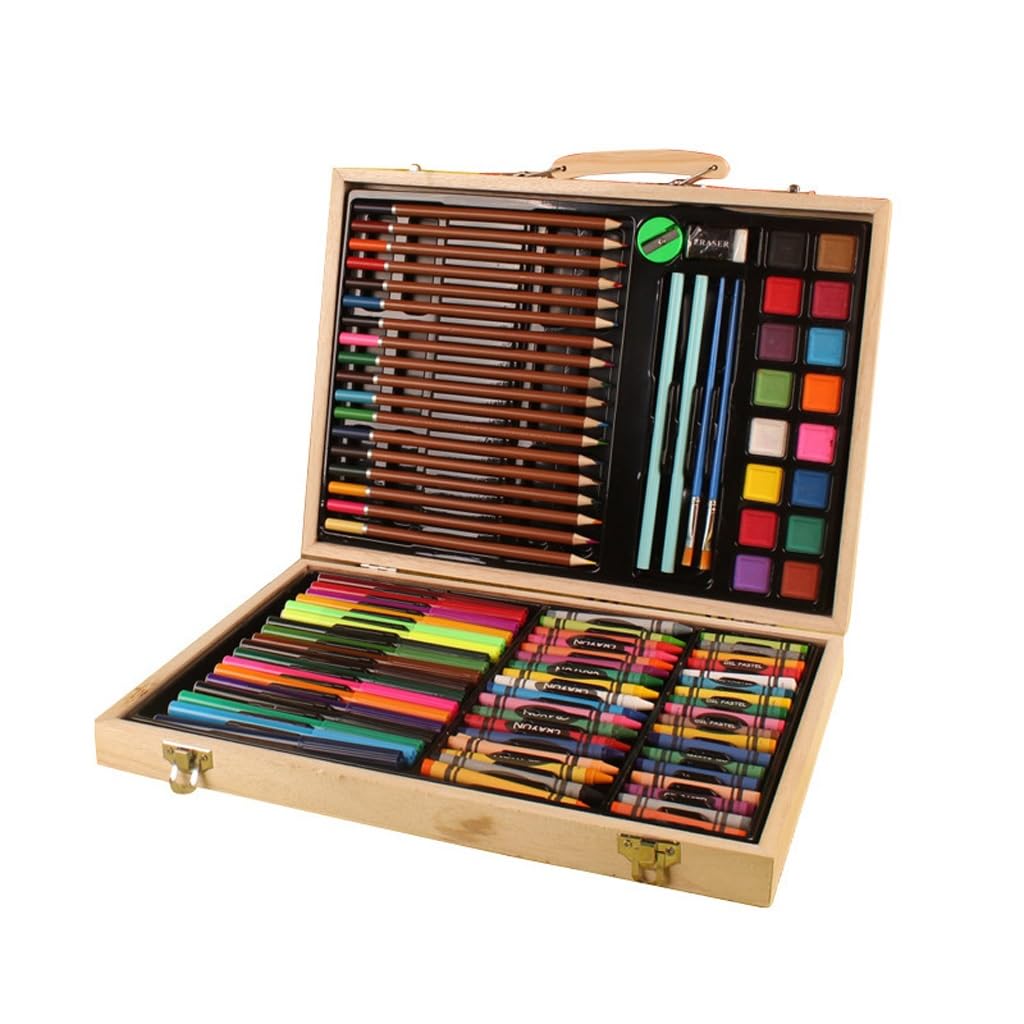 118 Ensembles de Peinture, Fournitures d'apprentissage, Papeterie, pinceaux, stylos Aquarelle, Fournitures d'art
