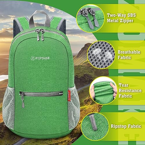 Mochila ligera plegable ZOMAKE 10L para senderismo miniatura 3