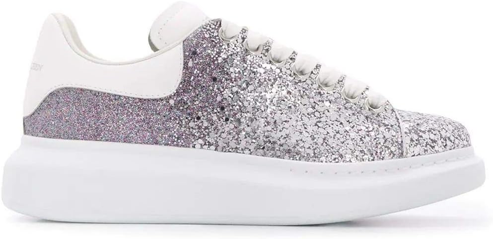 Luxury Fashion | Alexander Mcqueen Dames 621062WHVK16254 Zilver Glitter  Sneakers | Seizoen Permanent : ALEXANDER MCQUEEN: Amazon.nl: Kleding,  schoenen \u0026 sieraden