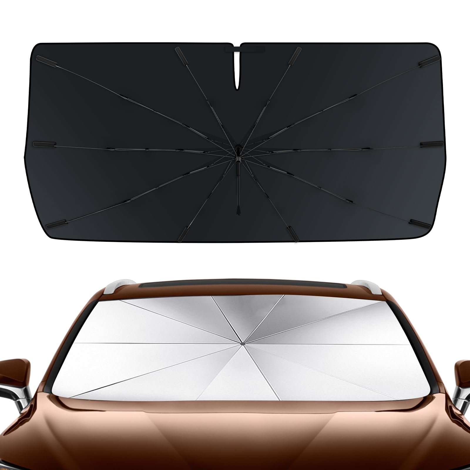 D-Lumina Winshield Sun Shade Umbrella for 2016-2022 Lexus RX, Foldable Car Umbrella Front Window Shade Cover for UV Rays & Sun Heat Protection Automobile Interior Accessories